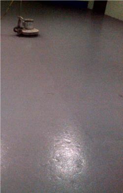 polished epoxy floor