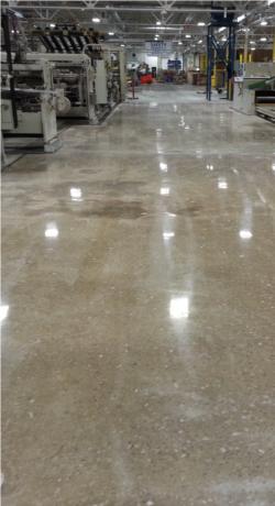 Completed Concrete Polish Service