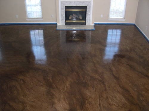 acid stained concrete