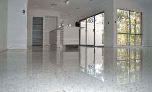 polished concrete in residence